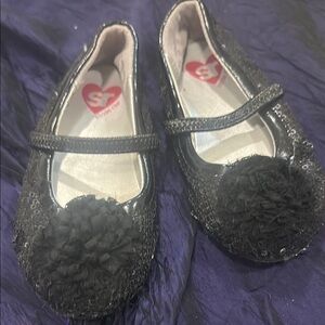 Stride Rite Black Dress Shoes with Shiny Finish